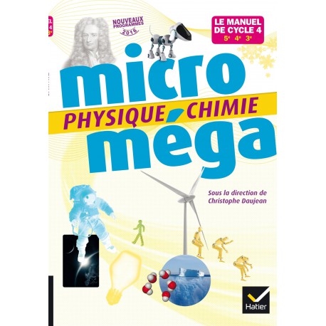 Physique-Chimie-Manuel de cycle 4 Hatier Microméga Ed. 2017 (9782401000094)