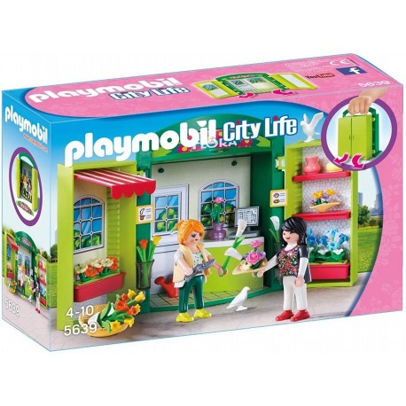 Playmobil- Cofre Tienda de Flores,  (5639)