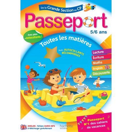 Passeport De la GS au CP- Cahier de vacances ( 9782017016816)