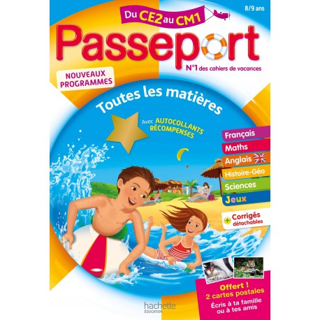 Passeport Toutes les matières Du CE2 au CM1 ( 9782017865247  )