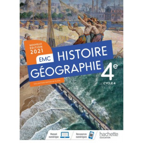 Histoire-Géographie EMC 4ème    Hachette Histoire-géographie-EMC version 2021. (9782017066804)