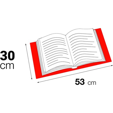 Pack de 5 Forralibro Nº 30 con solapa ajustable - PVC - para libros de 300 mm de alto