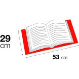 Pack de 5 Forralibro Nº 29 con solapa ajustable - PVC - para libros de 300 mm de alto