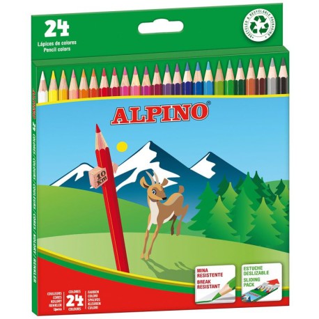 Lápices de Colores Alpino 24 Colores