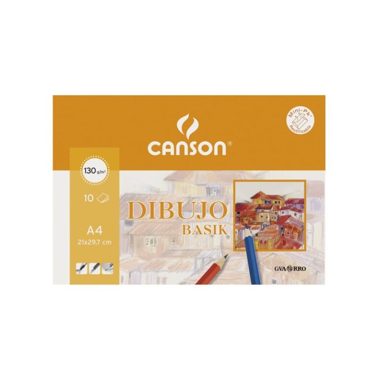 Mini Pack Dibujo Basik Canson 10 hojas A-4 130 gr.