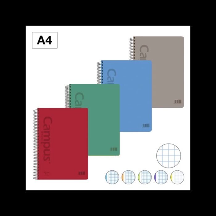 Bloc A4 120h 90gr T. PP Cuadrícula 5 mm