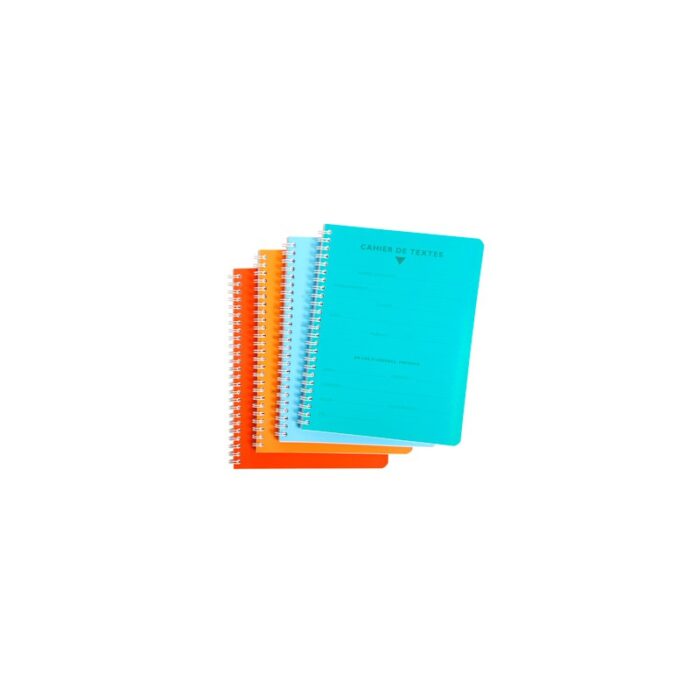 Cahier de textes - Polypro - 170 x 220 mm : CLAIREFONTAINE