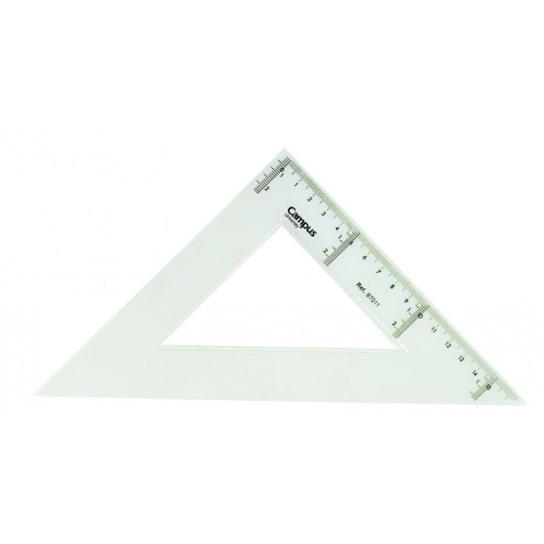 Escuadra Campus University de plástico 25 cms.