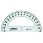 Semicírculo Campus biselado y graduado 13cm.