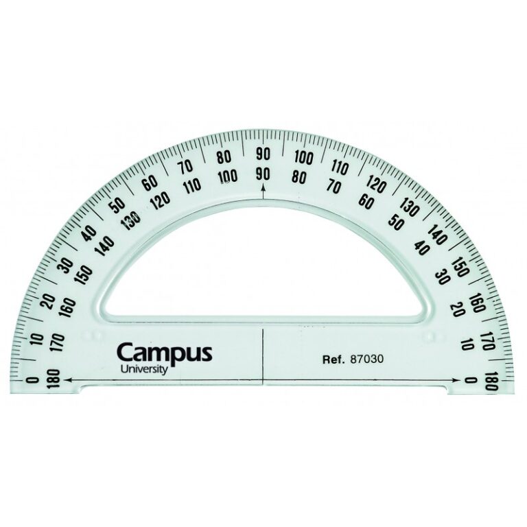 Semicírculo Campus biselado y graduado 13cm.