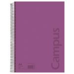 Cuaderno A4 80h tapa polipropileno 90gr pauta 3.5