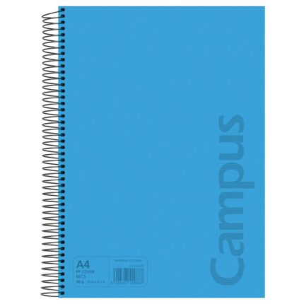 Cuaderno A4 80h tapa polipropileno 90gr pauta 3.5