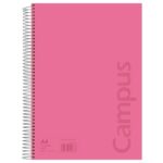 Cuaderno A4 80h tapa polipropileno 90gr pauta 3.5