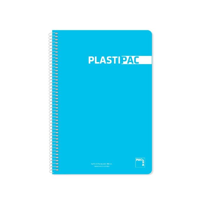 Bloc Espiral Folio Plastic Cuadrícula 5x5 80h 90gr