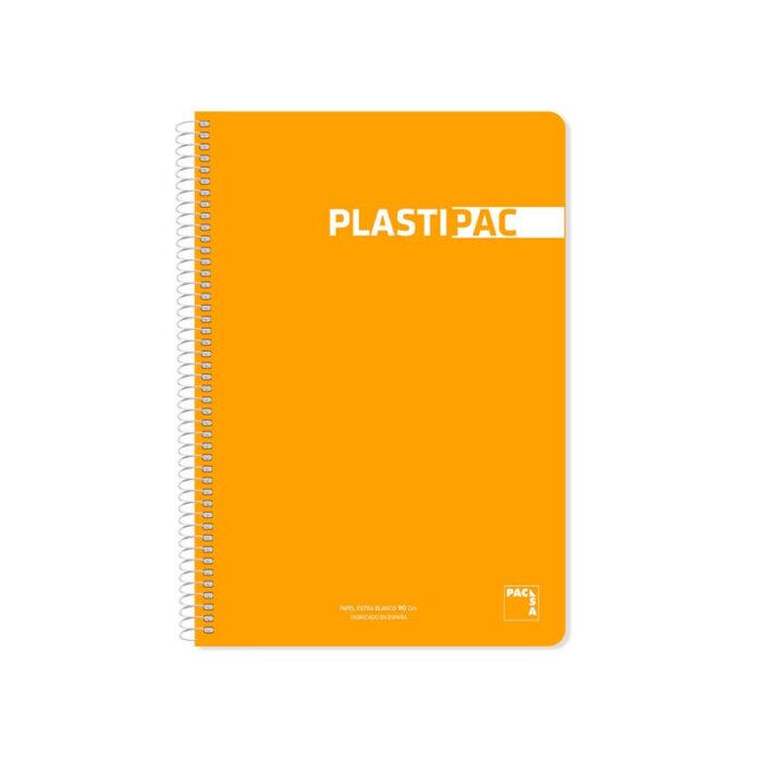 Bloc Espiral Folio Plastic Cuadrícula 5x5 80h 90gr