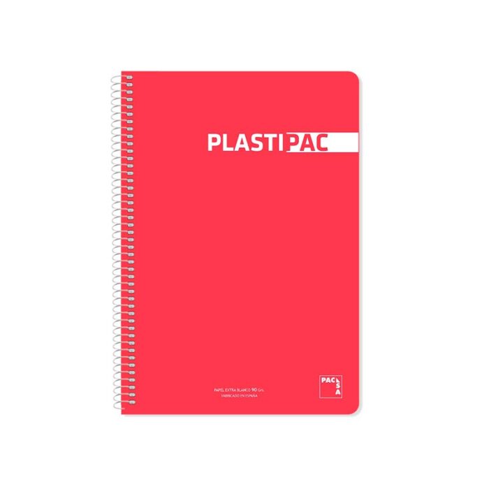 Bloc Espiral Folio Plastic Cuadrícula 5x5 80h 90gr