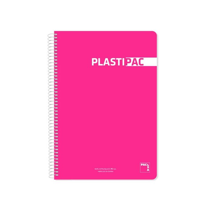 Bloc Espiral Folio Plastic Cuadrícula 5x5 80h 90gr