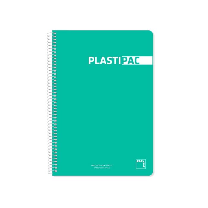 Bloc Espiral Folio Plastic Cuadrícula 5x5 80h 90gr