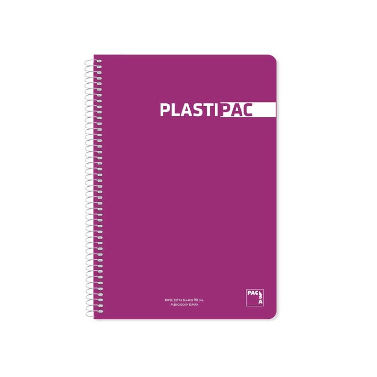 Bloc Espiral Folio Plastic Cuadrícula 5x5 80h 90gr