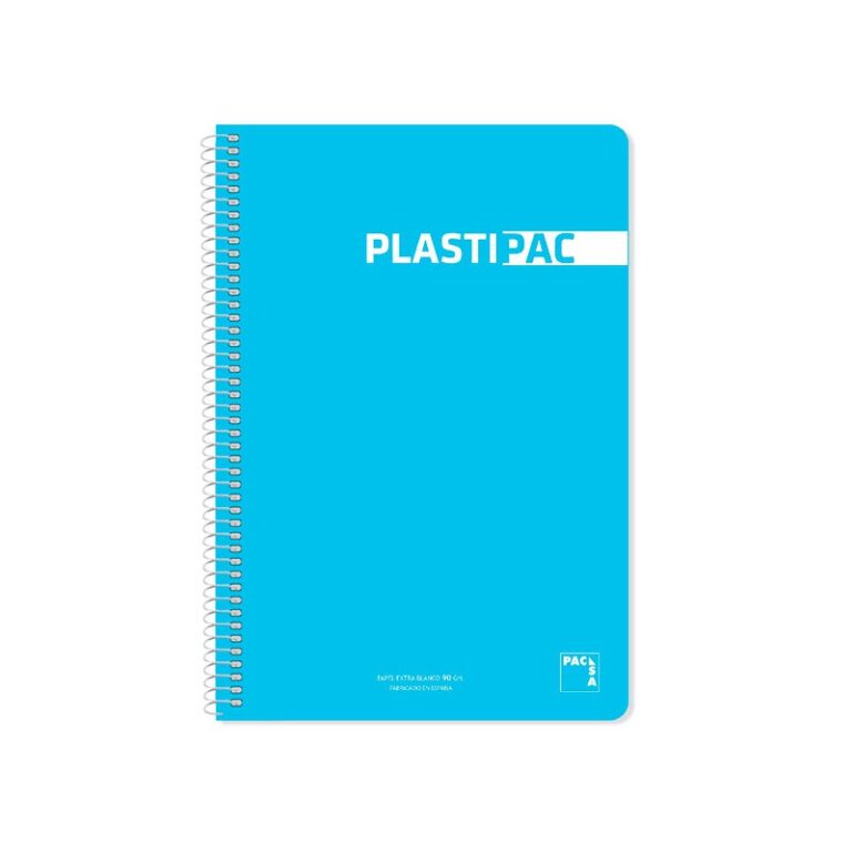 Bloc Espiral Folio Plastic Cuadrícula 5x5 80h 90gr