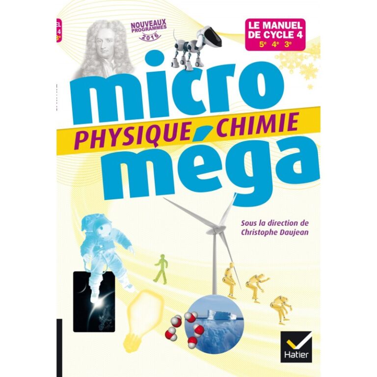 Physique-Chimie-Manuel de cycle 4 Hatier Microméga Ed. 2017 (9782401000094)