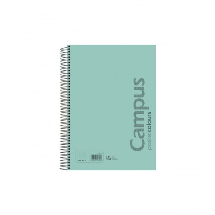 Bloc A4 80h 90gr Tapa Polipropineo Cuad 4mm PASTEL