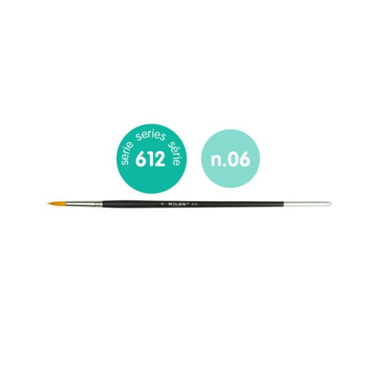 Pincel "Premium Synthetic" redondo mango largo serie 612 nº 6