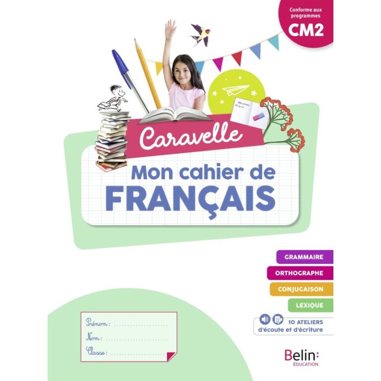 Caravelles mon cahier de fraçais ( 9791035827434 )